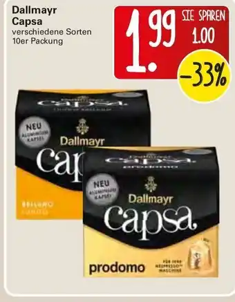 WEZ Dallmayr Capsa 10er Angebot