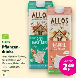 Biomarkt ALLOS Pflanzendrinks Angebot