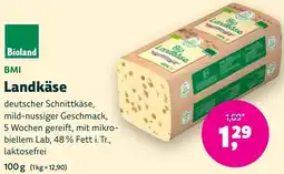 Biomarkt Bioland BMI Landkäse Angebot