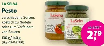 Biomarkt LA SELVA Pesto Angebot