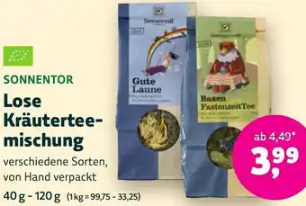 Biomarkt SONNENTOR Lose Kräuterteemischung Angebot