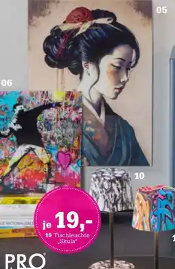 Höffner Geisha ii, graffiti protest oder akku-tischleuchte „skuls“ Angebot