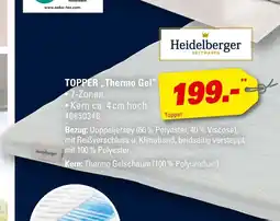 Höffner Heidelberger topper „thermo gel“ Angebot