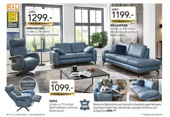 Multipolster Drehsessel, recamiere oder sofa Angebot