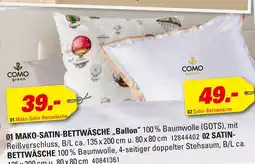 Höffner Como mako-satin-bettwäsche oder satin-bettwäsche Angebot