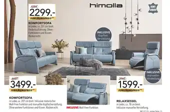 Multipolster Himolla komfortsofa oder relaxsessel Angebot