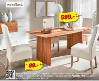 Höffner Woodford esstisch oder polsterstuhl Angebot