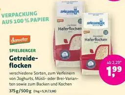 Biomarkt demeter SPIELBERGER Getreideflocken Angebot