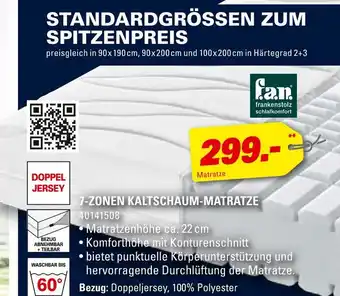 Höffner F.a.n. frankenstolz schlafkomfort 7-zonen kaltschaum-matratze Angebot