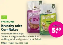 Biomarkt BARNHOUSE Krunchy oder Cornflakes Angebot