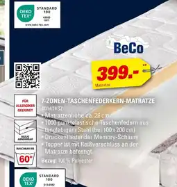 Höffner Beco 7-zonen-taschenfederkern-matratze Angebot