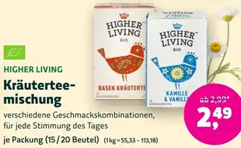 Biomarkt HIGHER LIVING Kräuterteemischung Angebot