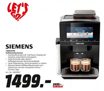 MediaMarkt Siemens kaffeevollautomat Angebot