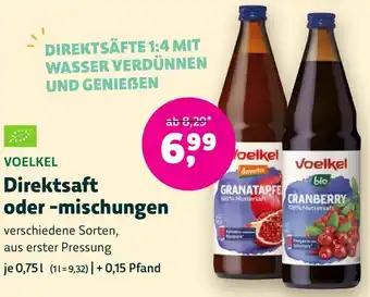 Biomarkt VOELKEL Direktsaft oder -mischungen Angebot