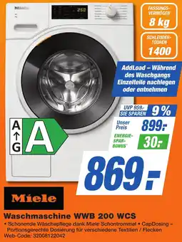 K+B Expert Miele Waschmaschine WWB 200 WCS Angebot