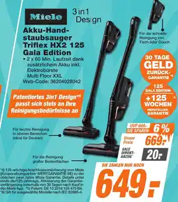 K+B Expert Miele Akku-Handstaubsauger Triflex HX2 125 Gala Edition Angebot