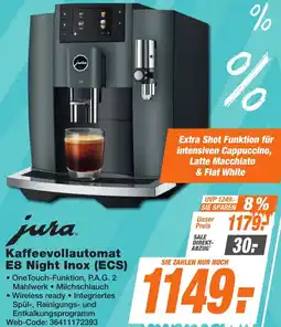 K+B Expert jura Kaffeevollautomat E8 Night Inox (ECS) Angebot