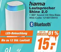 K+B Expert hama Lautsprecher Shine 2.0 Angebot