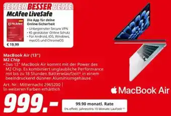 Saturn Apple MacBook Air (13") M2 Chip Angebot