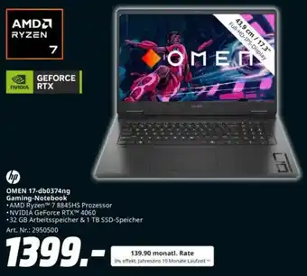 Saturn hp OMEN 17-db0374ng Gaming-Notebook Angebot