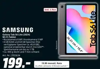 Saturn SAMSUNG Galaxy Tab S6 Lite (2024) Wi-Fi-Tablet Angebot