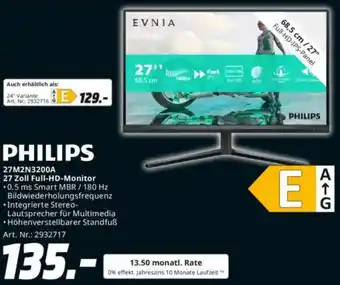 Saturn PHILIPS 27M2N3200A 27 Zoll Full-HD-Monitor Angebot