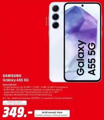 Saturn SAMSUNG Galaxy A55 5G Smartphone Angebot