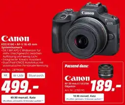 Saturn Canon EOS R100 + RF-S 18-45 mm Systemkamera Angebot