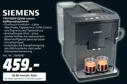 Saturn SIEMENS TP511D09 EQ500 classic Kaffeevollautomat Angebot