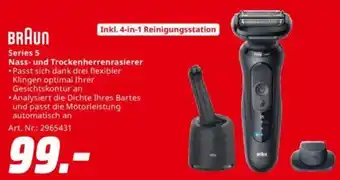 Saturn BRAUN Series 5 Nass- und Trockenherrenrasierer Angebot