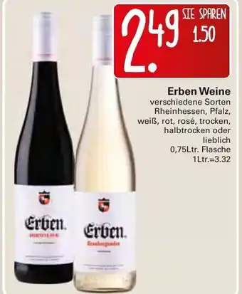 WEZ Erben Weine 0,75L Angebot