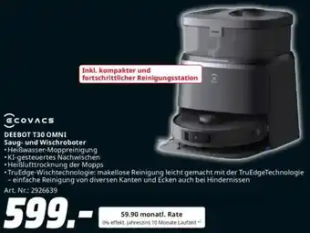 Saturn ECOVACS DEEBOT T30 OMNI Saug- und Wischroboter Angebot