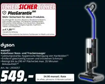 Saturn dyson washG1 Kabelloser Nass- und Trockensauger Angebot