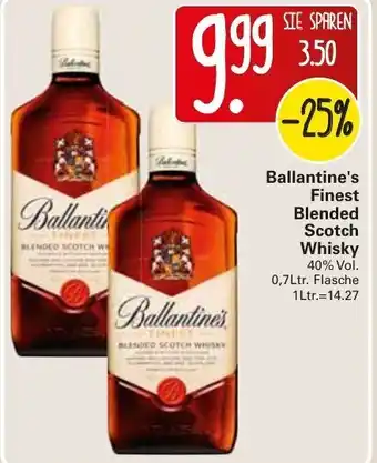 WEZ Ballantine's Finest Blended Scotch Whisky 0,7L Angebot