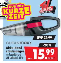 Mäc Geiz CLEANMaxx Akku-Handstaubsauger Angebot