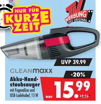 Mäc Geiz CLEANMaxx Akku-Handstaubsauger Angebot