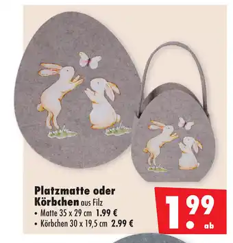 Mäc Geiz Platzmatte oder Körbchen Angebot