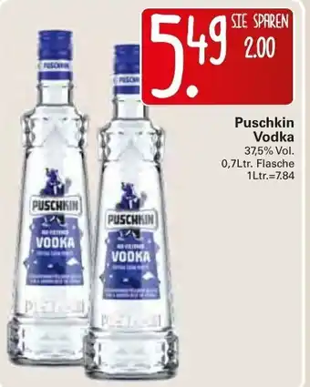 WEZ Puschkin Vodka 0,7L Angebot