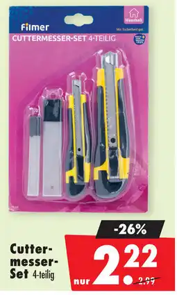 Mäc Geiz Filmer Cuttermesser- Set 4-teilig Angebot