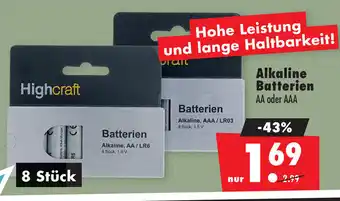 Mäc Geiz Highcraft Alkaline Batterien Angebot