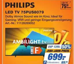 Expert Technomarkt PHILIPS LED TV 75PUS8079 Angebot