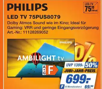 Expert Technomarkt PHILIPS LED TV 75PUS8079 Angebot