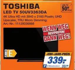 Expert Technomarkt TOSHIBA LED TV 50UV3363DA Angebot