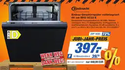 Expert Technomarkt Bauknecht Einbau-Geschirrspüler vollintegriert 60 cm IBIO 3C33 E Angebot