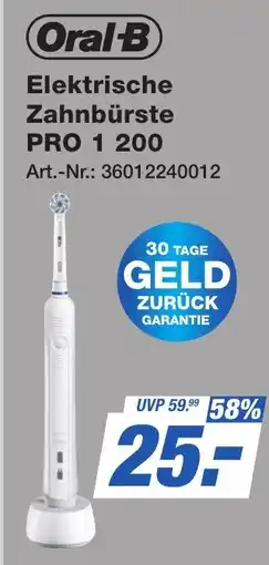 Expert Technomarkt Oral-B Elektrische Zahnbürste PRO 1 200 Angebot