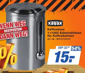 Expert Technomarkt xavax Kaffeedose 111252 Edelstahldose Angebot