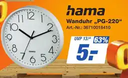 Expert Technomarkt hama Wanduhr ,,PG-220" Angebot