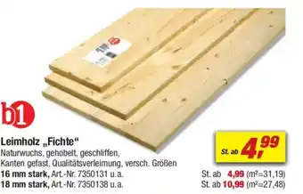 toom Baumarkt Leimholz ,,Fichte" Angebot