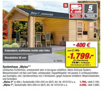 toom Baumarkt Systemhaus ,,Mylau" Angebot