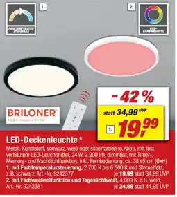 toom Baumarkt BRILONER LED-Deckenleuchte Angebot